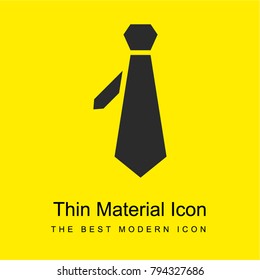 Tie bright yellow material minimal icon or logo design