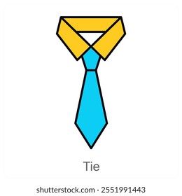 Tie and business icon concept