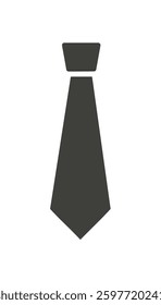 Tie business icon vector on white background.