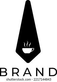 Tie Coffee Cafe Executive Logo Design