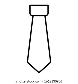 tie collar icon or logo illustration on white background. Perfect use for website, pattern, design, etc.