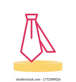 Diseño de tiras con color de línea roja sobre fondo blanco