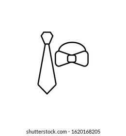 tie, cravat line icon. Elements of wedding illustration icons. Signs, symbols can be used for web, logo, mobile app, UI, UX