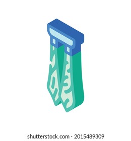 tie dancer accessory isometric icon vector. tie dancer accessory sign. isolated symbol illustration