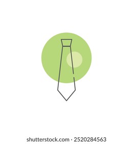 Icono de ilustración de diseño de corbata Plantilla
