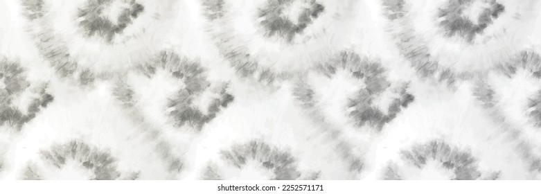 Tie Die Gray Vector. White Spiral Swirl. Vector Cool Art. Light Round Ornament. Spiral Soft Print. Seamless Tiedye Tie Dye. Brush Stripe Fashion. Gray Dirty Seamless Paint. Gray Vector Shiny Winter.