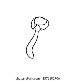 tie doodle icon vector hand drawing 