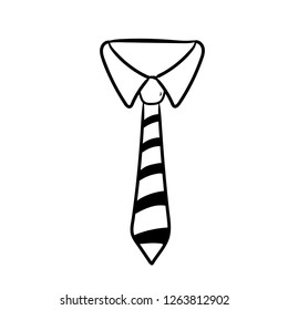 tie doodle  vector father day drawing 