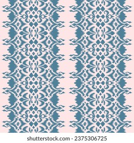 Tie dye art brush and lace. Vector Ethnic necklace. Ikat pattern. Shibori print with stripes and chevron. Ink textured japanese background. Bohemian fashion. Watercolor texture. Hand drawn, not AI