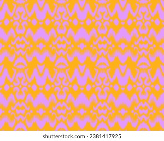 Tie dye art brush and lace. Vector Ethnic necklace. Ikat pattern. Shibori print with stripes and chevron. Ink textured japanese background. Bohemian fashion. Watercolor texture. Hand drawn, not AI
