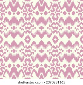 Tie dye art brush and lace. Vector Ethnic necklace. Ikat pattern. Shibori print with stripes and chevron. Ink textured japanese background. Bohemian fashion. Watercolor texture. Hand drawn, not AI