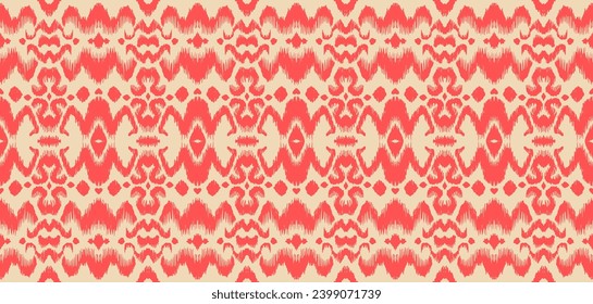 Tie dye art brush and lace. Vector Ethnic necklace. Ikat pattern. Shibori print with stripes and chevron. Ink textured japanese background. Bohemian fashion. Watercolor texture. Hand drawn, not AI