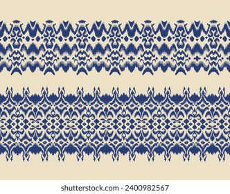 Tie dye art brush and lace. Vector Ethnic necklace. Ikat pattern. Shibori print with stripes and chevron. Ink textured japanese background. Bohemian fashion. Watercolor texture. Hand drawn, not AI