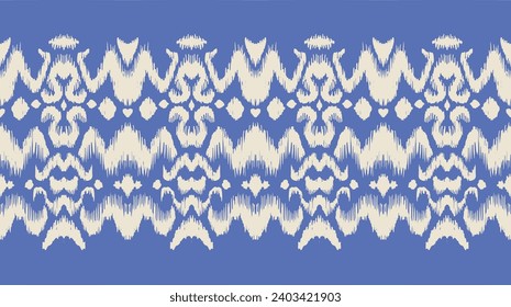 Tie dye art brush and lace. Vector Ethnic necklace. Ikat pattern. Shibori print with stripes and chevron. Ink textured japanese background. Bohemian fashion. Watercolor texture. Hand drawn, not AI