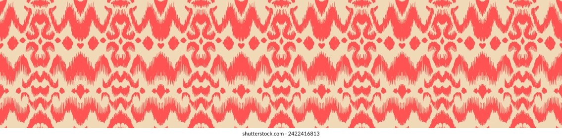 Tie dye art brush and lace. Vector Ethnic necklace. Ikat pattern. Shibori print with stripes and chevron. Ink textured japanese background. Bohemian fashion. Watercolor texture. Hand drawn, not AI