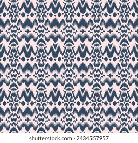 Tie dye art brush and lace. Vector Ethnic necklace. Ikat pattern. Shibori print with stripes and chevron. Ink textured japanese background. Bohemian fashion. Watercolor texture. Hand drawn, not AI