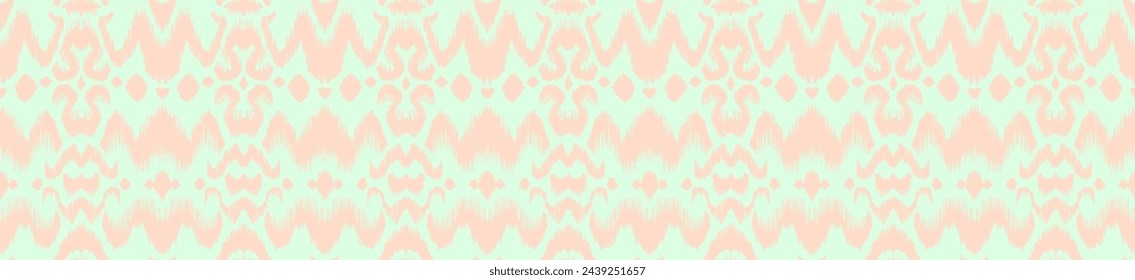 Tie dye art brush and lace. Vector Ethnic necklace. Ikat pattern. Shibori print with stripes and chevron. Ink textured japanese background. Bohemian fashion. Watercolor texture. Hand drawn, not AI