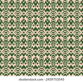 Tie dye art brush and lace. Vector Ethnic necklace. Ikat pattern. Shibori print with stripes and chevron. Ink textured japanese background. Bohemian fashion. Watercolor texture. Hand drawn, not AI