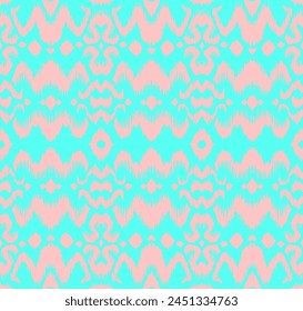 Tie dye art brush and lace. Vector Ethnic necklace. Ikat pattern. Shibori print with stripes and chevron. Ink textured japanese background. Bohemian fashion. Watercolor texture. Hand drawn, not AI