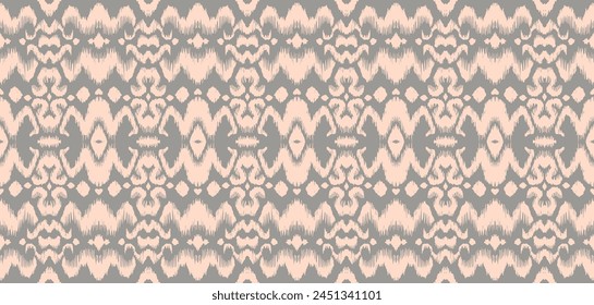 Tie dye art brush and lace. Vector Ethnic necklace. Ikat pattern. Shibori print with stripes and chevron. Ink textured japanese background. Bohemian fashion. Watercolor texture. Hand drawn, not AI