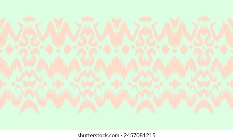 Tie dye art brush and lace. Vector Ethnic necklace. Ikat pattern. Shibori print with stripes and chevron. Ink textured japanese background. Bohemian fashion. Watercolor texture. Hand drawn, not AI