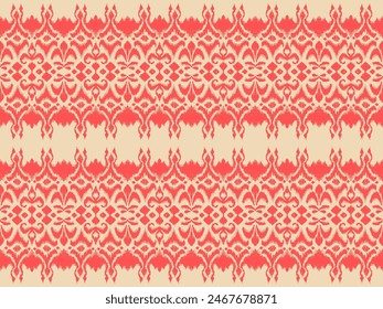 Tie dye art brush and lace. Vector Ethnic necklace. Ikat pattern. Shibori print with stripes and chevron. Ink textured japanese background. Bohemian fashion. Watercolor texture. Hand drawn, not AI