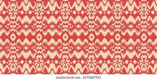 Tie dye art brush and lace. Vector Ethnic necklace. Ikat pattern. Shibori print with stripes and chevron. Ink textured japanese background. Bohemian fashion. Watercolor texture. Hand drawn, not AI
