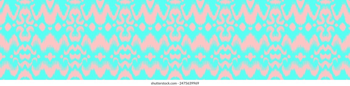 Tie dye art brush and lace. Vector Ethnic necklace. Ikat pattern. Shibori print with stripes and chevron. Ink textured japanese background. Bohemian fashion. Watercolor texture. Hand drawn, not AI