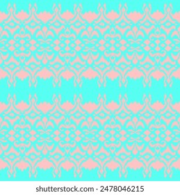 Tie dye art brush and lace. Vector Ethnic necklace. Ikat pattern. Shibori print with stripes and chevron. Ink textured japanese background. Bohemian fashion. Watercolor texture. Hand drawn, not AI