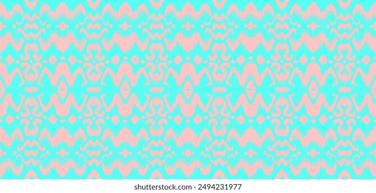 Tie dye art brush and lace. Vector Ethnic necklace. Ikat pattern. Shibori print with stripes and chevron. Ink textured japanese background. Bohemian fashion. Watercolor texture. Hand drawn, not AI