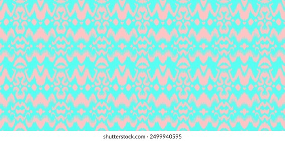 Tie dye art brush and lace. Vector Ethnic necklace. Ikat pattern. Shibori print with stripes and chevron. Ink textured japanese background. Bohemian fashion. Watercolor texture. Hand drawn, not AI