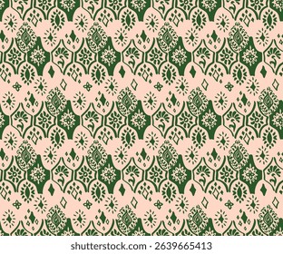 Tie dye art brush and lace. Vector Ethnic necklace. Ikat pattern. Shibori print with stripes and chevron. Ink textured japanese background. Bohemian fashion. Watercolor texture. Hand drawn, not AI