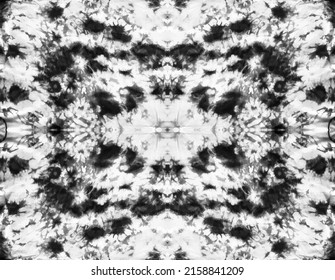 Tie dye background Geometric pattern texture Vector illustration Shibori Abstract batik brush seamless and repeat pattern design Black, white, gray Paint splatter Curls, waves, dirty
