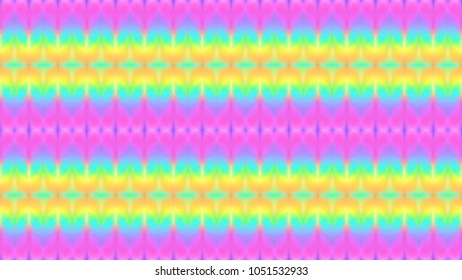 Tie dye background. Shibori. Ikat fabric. Holographic colors. Boho style. Hippie. Bohemian. Chameleon colors. Seamless texture. Abstract ornament. Rainbow.