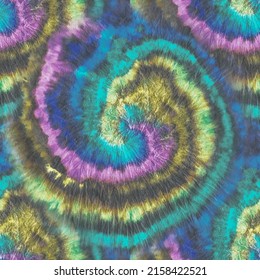 Tie Dye Blue Neon. Curve Vector. Spiral Dyed Print. Circle Tie Dye Swirl. Tie Die Stripe Circle. Neon Vector Background. Blue Tie Dye. Green Tye Dye. Seamless Dyed Circle Brush. Spiral Green Circle