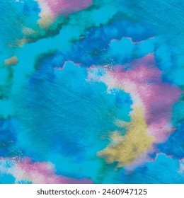 Tie Dye Boho Paint. Blue Dyed Print. Green Print Pattern. Seamless Dark Fabric. Circle Tie Dye Stripe. Spiral Blue Circle. Tie Dye Curve Circle. Vector Old Round Pattern. Black Swirl Watercolor.