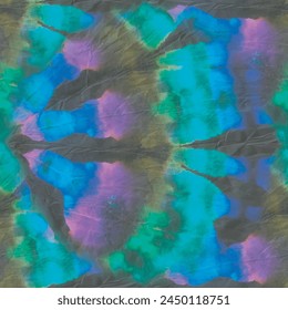 Tie Dye Brush Paint. Circle Tie Dye Print. Tie Dye Swirl Circle. Black Print Pattern. Vector Old Paint Background. Green Curve Watercolor. Spiral Blue Circle. Neon Dyed Print. Abstract Dark Tiedye.