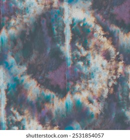 Vector del cepillo del tinte del lazo. Círculo verde espiral. Imprimir Antiguo Fondo Redondo. Círculo oscuro sin fisuras. Textura de pintura negra. Fondo de remolino azul. Círculo de curva de tinte de corbata. Impresión teñida de neón. Impresión de tinte de lazo del círculo.