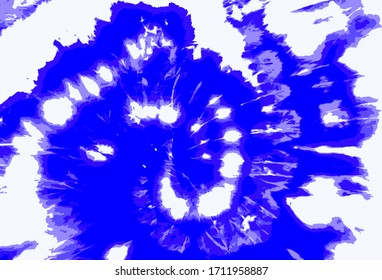 Tie Dye Circle Vector. Bohemian Spiral. Cobalt Ink Fashion. Hypnotic Dip Dyed Pattern. Blue Ink Wallpaper. Watercolor Brush Brush. Denim Psychedelic Flower. Classic Blue Tribal Print.
