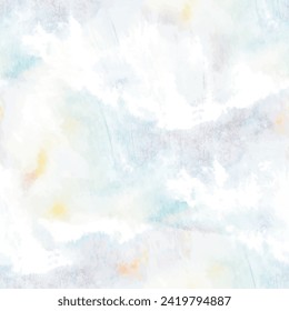 Tie Dye Cloud. Light Watercolor Texture. Cloud White Grunge. Tie Dye Watercolour. Grey Light Pattern. Shibori Pattern. Tie Dye Design Texture. Dyed Seamless Cloud. Blue Vector Texture. Blue Dip Cloud.