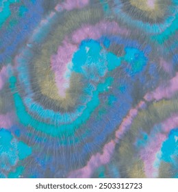 Tie Dye Dark Abstract Watercolor. Neon Night Gray Watercolour Pattern. Black Color Aurora Ombre Effect. Dark Tie Dye Tiedye Print. Grey Vector Neon Texture. Shibori Fog Texture. Tie Dye Grunge Pattern
