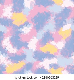 tie dye effect pastel colours seamless vector