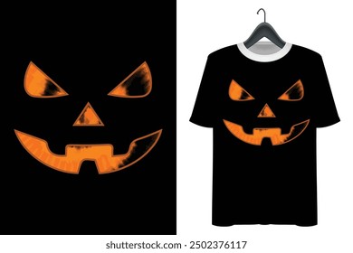Tie dye Giant Jack O' Lantern Face Halloween Pumpkin t shirt design