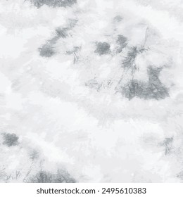 Tie Dye Gray Spiral. Seamless Vector Pattern. Shiny Tie Dye. Gray Dirty Brush. Vector Gray Print. White Pale Tie Die. Gray Seamless Swirl. Light Round Tie Die. Vector Bg Winter. Spiral Dyed Art