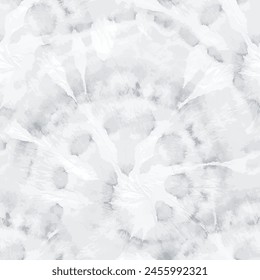 Tie Dye Gray Spiral. White Tie Dye. Gray Dirty Light. Vector Bg Nature. Gray Seamless Round. Abstract Repeat Tie Dye. Shiny Pale Tie Die. Vector Gray Print. Swirl Swirl Backdrop. Spiral Soft Tye