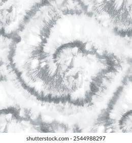 Tie Dye Gray Spiral. White Seamless Swirl. Abstract Circle Tie Dye. Spiral Tye Nature. Gray Swirl Print. Dirty Tie Dye. Light Round Watercolor. Vector Soft Print. Shiny Pale Pattern. Vector Blur Art