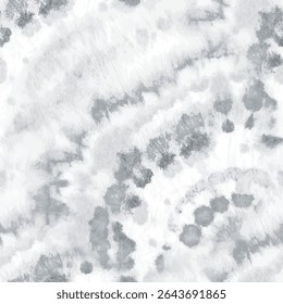 Tie Dye Gray Vector. Endless Grunge Tie Dye. Swirl Swirl Background. Vector Tye Nature. Brush Pastel Culture. White Seamless Round. Gray Dirty Brush. White Tie Dye. Spiral Gray Print. Spiral Cool Bg