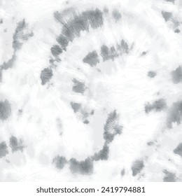 Tie Dye Gray Vector. White Seamless Swirl. Gray Light Stain. Dirty Round Tye Die. Spiral Soft Print. Shiny Pastel Fashion. Bg Tie Dye. Fashion Repeat Tie Dye. Spiral White Nature. Vector Cool Art