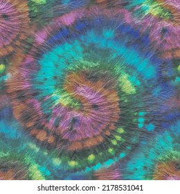 Tie Dye Green Vector. Circle Spiral Swirl. Tie Dye Batik. Blue Curve Watercolor. Spiral Dyed Print. Tye Dye Blue Circle. Tie Die Rainbow. Tye Dyed Boho. Green Blue Shibori. Abstract Fabric Background