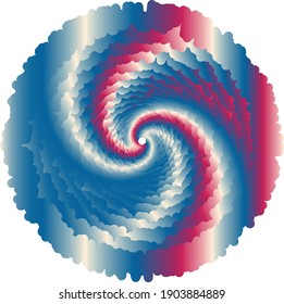 Tie Dye illustration vector art with colour combination